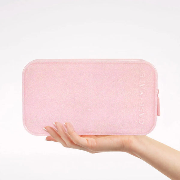 Case-Mate jelly makeup bag / ballet pink twinkle
