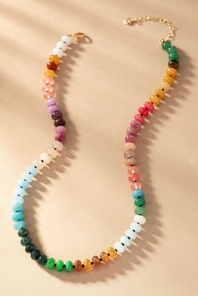 agate beaded necklace // multi combos available