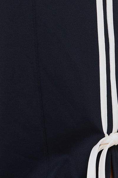 bow detail track pants / navy