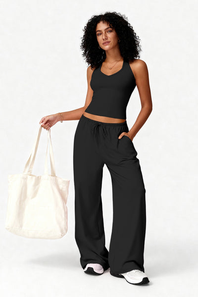 Addy Tank & Pant Set / Black