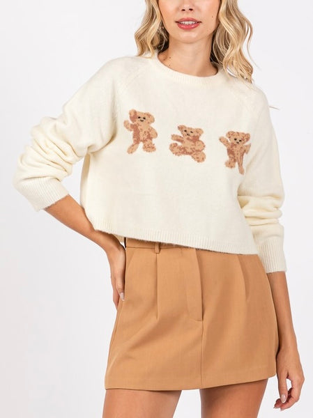 3 bears sweater / ivory