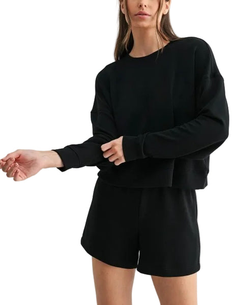 laguna modal sweatshirt / black