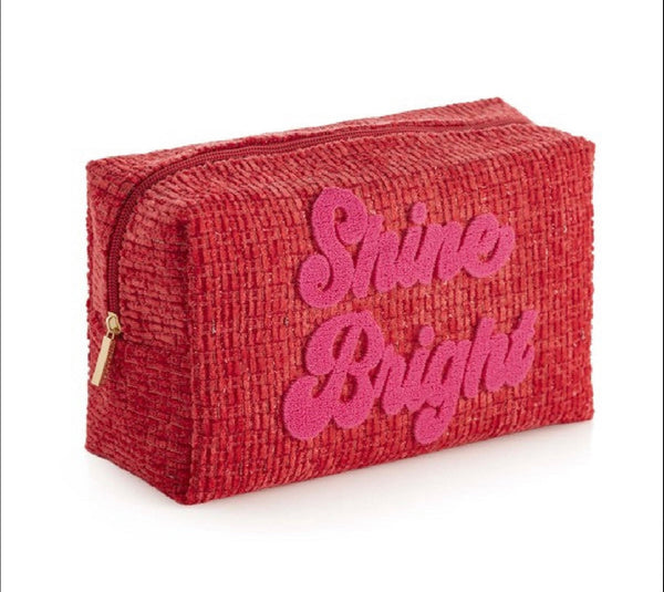 shine bright makeup pouch