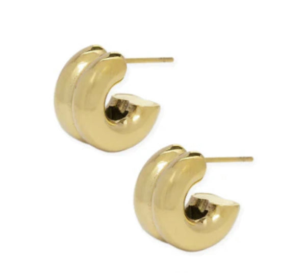 Bracha Nash baby hoops/ gold
