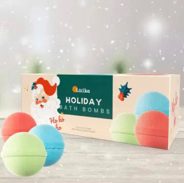 holiday bath bomb gift pack