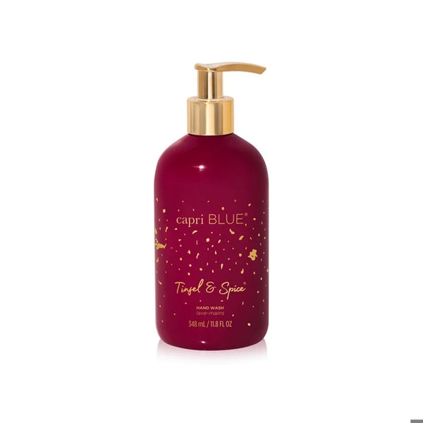 capri blue 11.8 oz hand wash / tinsel & spice