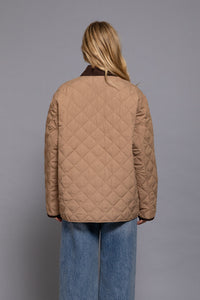 Katie quilted work jacket / khaki