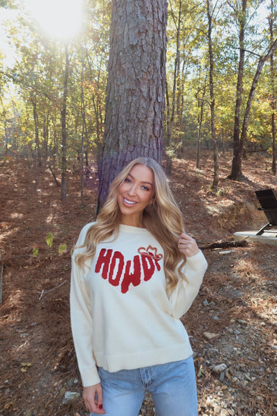 Howdy sweater // ivory