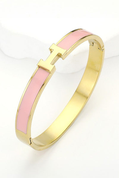 monogram H bracelet / multi colors available