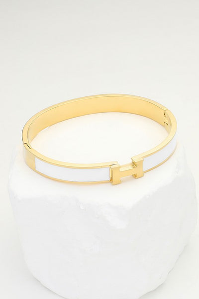 monogram H bracelet / multi colors available