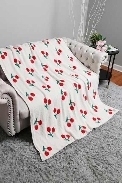 cherry cozy blanket