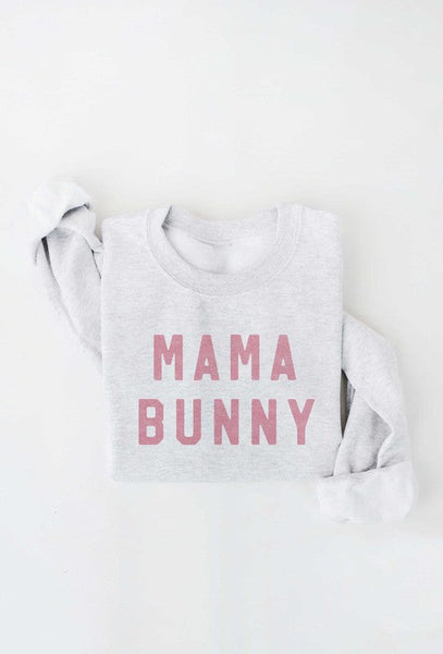 mama bunny sweatshirt // heathered white