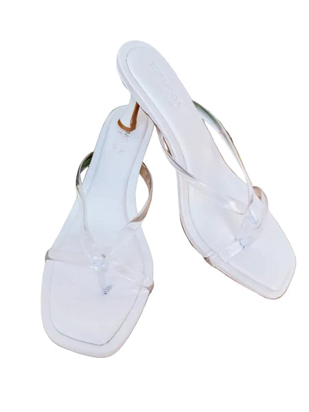 Vero jelly kitten heel/ white