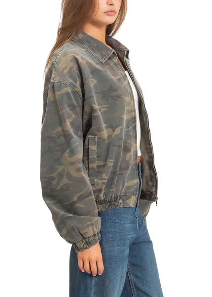 Camo Zip Up Jacket
