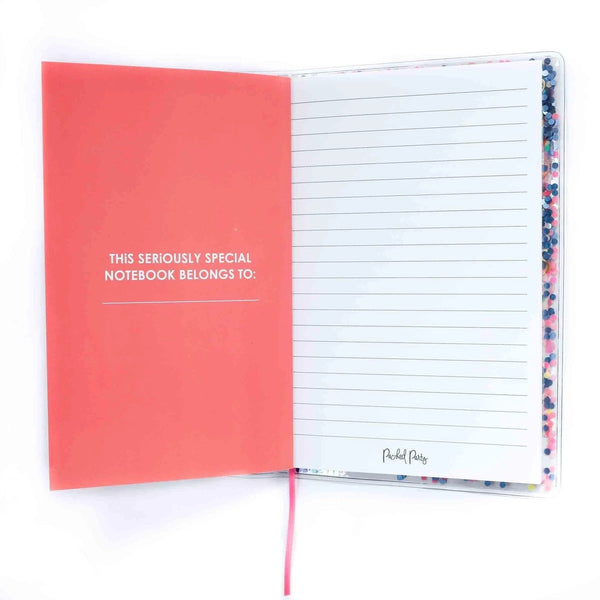 packed party big dreams confetti notebook