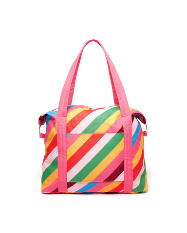 ban.do getaway weekender bag - rainbow stripe